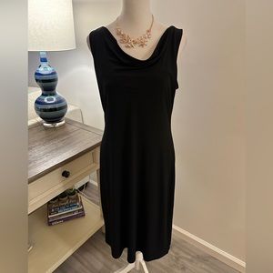 Esprit Cowl Neck Sleeveless Little Black Dress - Size L